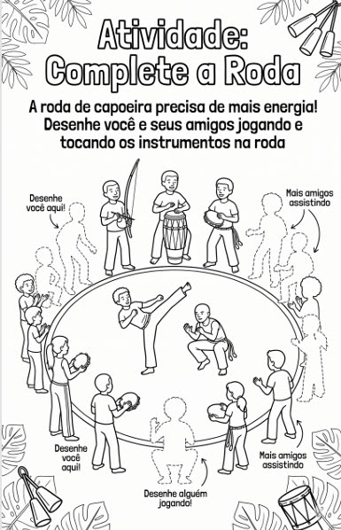 Atividade Complete a Roda de Capoeira