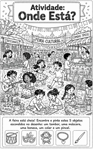 Atividade Onde Está — Feira Cultural
